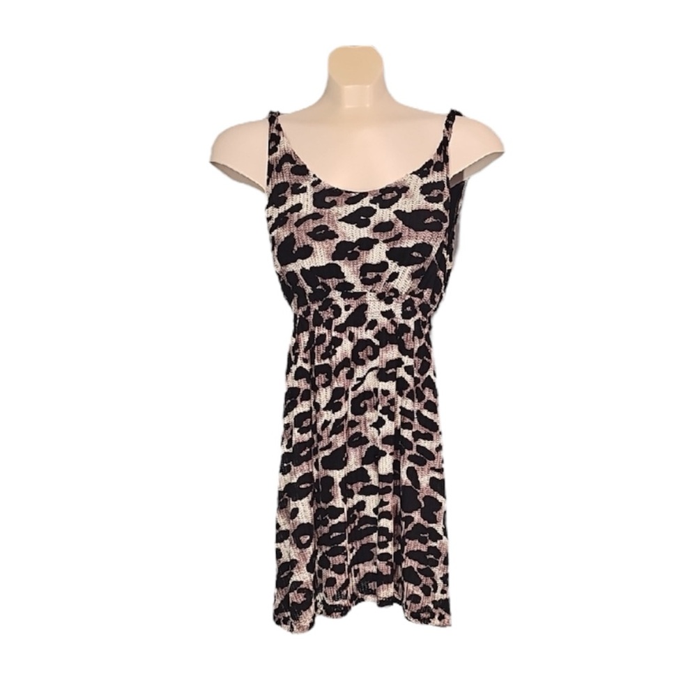 💚 Hot & Delicious Leopard Print Sleeveless Dress, Size M